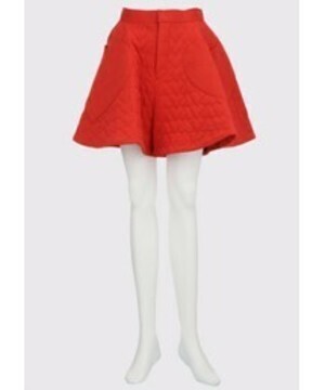 G.V.G.V. HEART QUILTED FLARE SHORTS