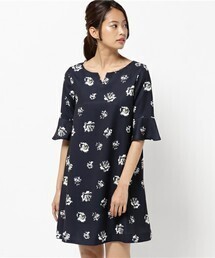 L'EST ROSE フラワーサックワンピース