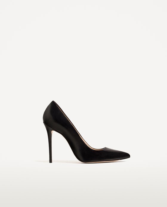 ZARA プレーンレザーパンプス