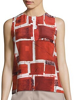 PIAZZA SEMPIONE Square Printed Top