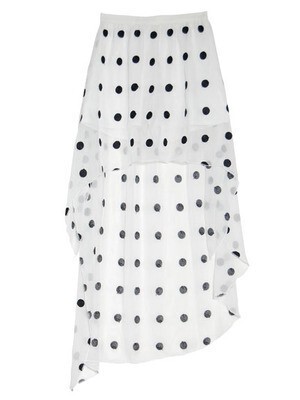 Honey mi Honey Chiffon　dot　asymmetry　skirt