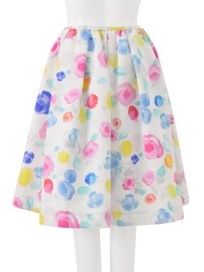 Chesty Colorful Rose Skirt
