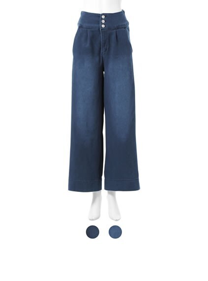 GRL ストレッチデニムワイドパンツ