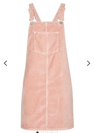 TOPSHOP TALL Velvet Pinafore Dress