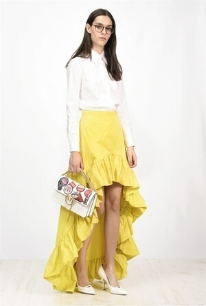 PINKO Lightweight taffeta skirt