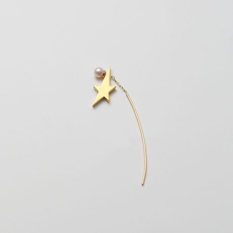 MAYU 2way star pierce (fresh water pearl/40mm bar)