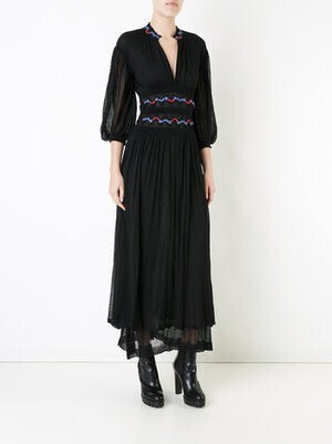 Sonia Rykiel Sheer ギャザーワンピース