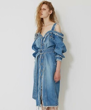 CHRISTIAN DADA Deconstruction Uniform Denim Dress