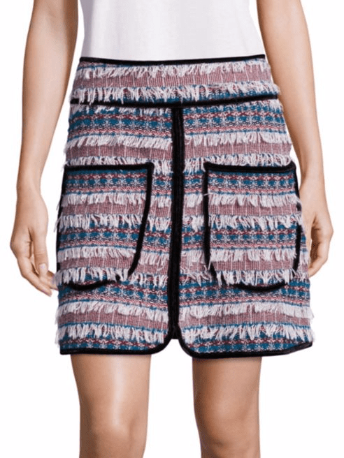 SEE BY CHLOE Patch Pocket Tweed Skirt