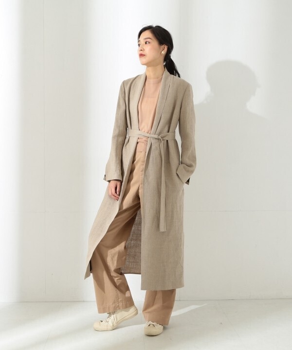 MADISONBLUE LINEN GAWN COAT