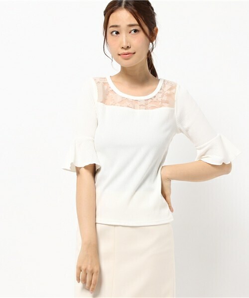 PROPORTION BODY DRESSING ベルフラワーテレコカットソー