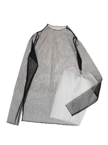 GALLERIE TOKYO メッシュレイヤードカットソー