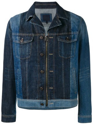 LANVIN ツートーン デニムジップジャケット