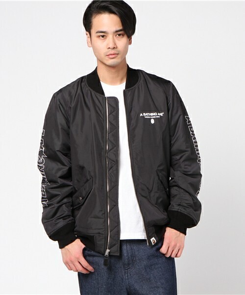 A BATHING APE BOMBER JACKET M