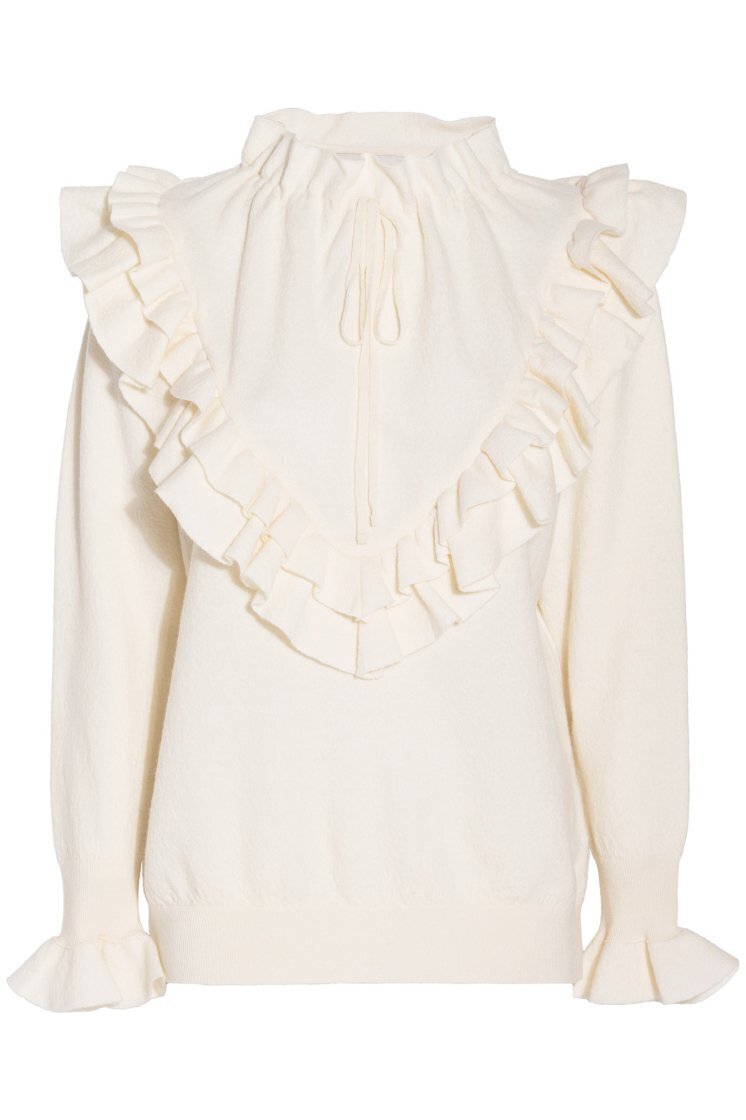 Stella McCartney Frilled Wool Sweater