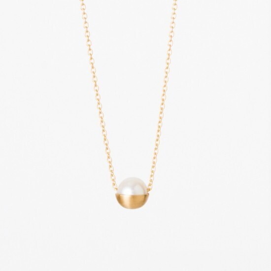 shihara half pearl necklace 0°