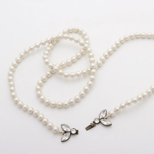 raffia 【JC1552】Jewel Casket / Cotton paerl necklace / 115cm
