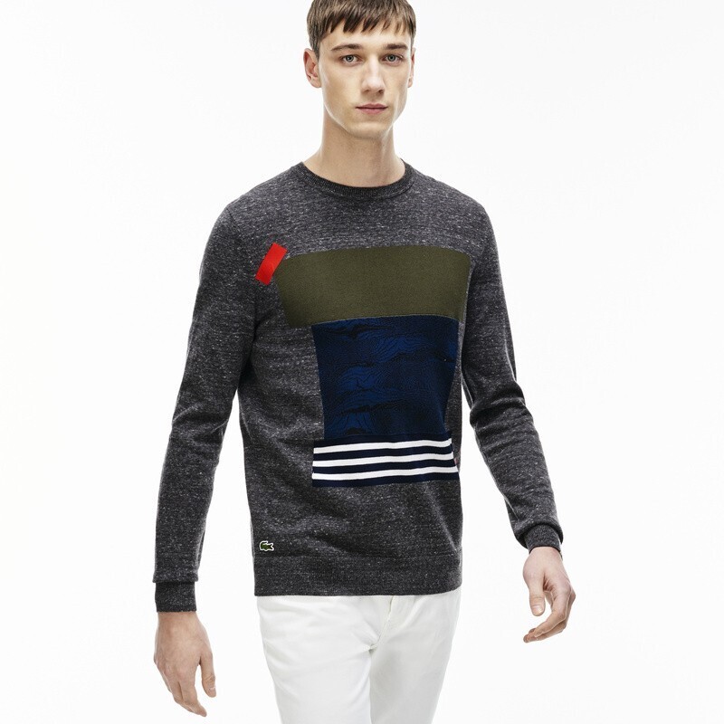 LACOSTE カラーブロックセーター