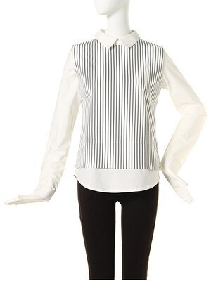 MURUA 【CASUAL】レイヤード襟付きTOPS