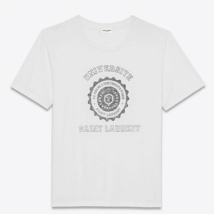 SAINT LAURENT PARIS ユニバーシティ ロゴ T シャツ
