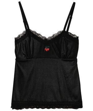 Candy Stripper CHERRY SATIN CAMISOLE