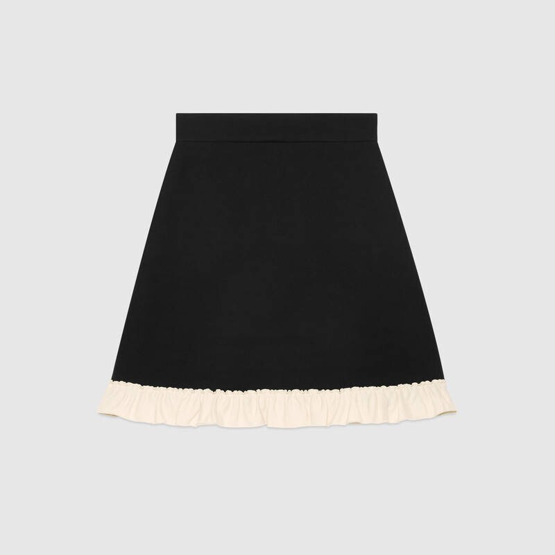 GUCCI シルクウール Aライン スカート