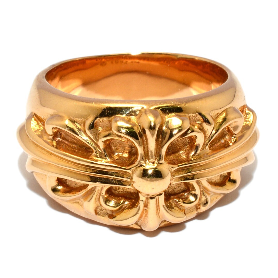 CHROME HEARTS Floral Cross Ring 22K