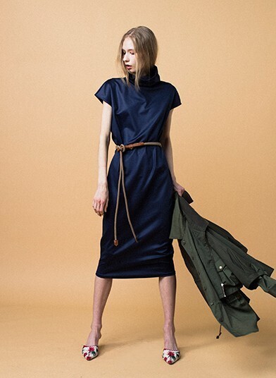 AMERI VINTAGE FRENCH SLEEVE DRESS