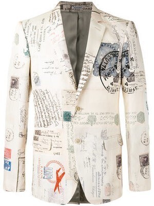 Alexander McQueen Letters from India テーラードジャケット