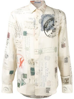 Alexander McQueen Letters from India シャツ