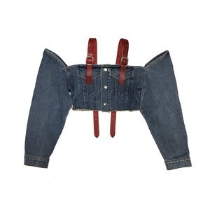 M.Y.O.B NYC DENIM OFF SHOULDER TOPS