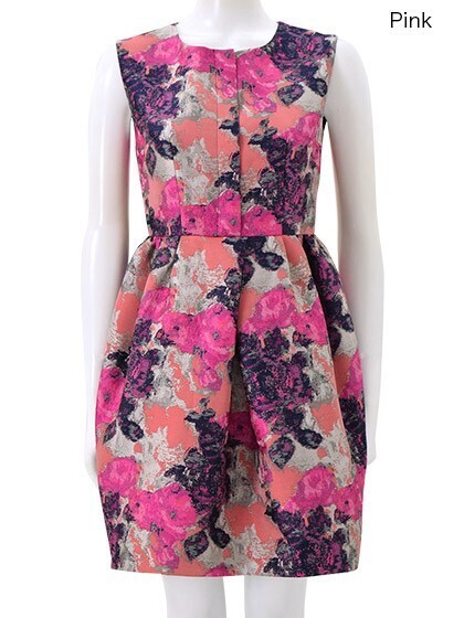 Chesty Jacquard Cocoon Onepiece
