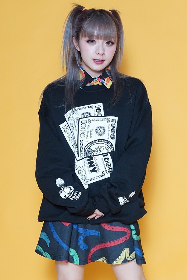 galaxxxy GOLD FINGER MAKE MONEY トレーナー