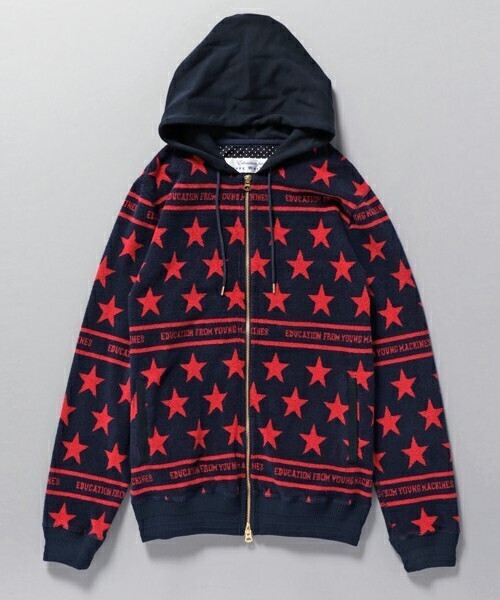 Education from Youngmachines 【Education from Youngmachines】MENS ジャガードパイルパーカー
