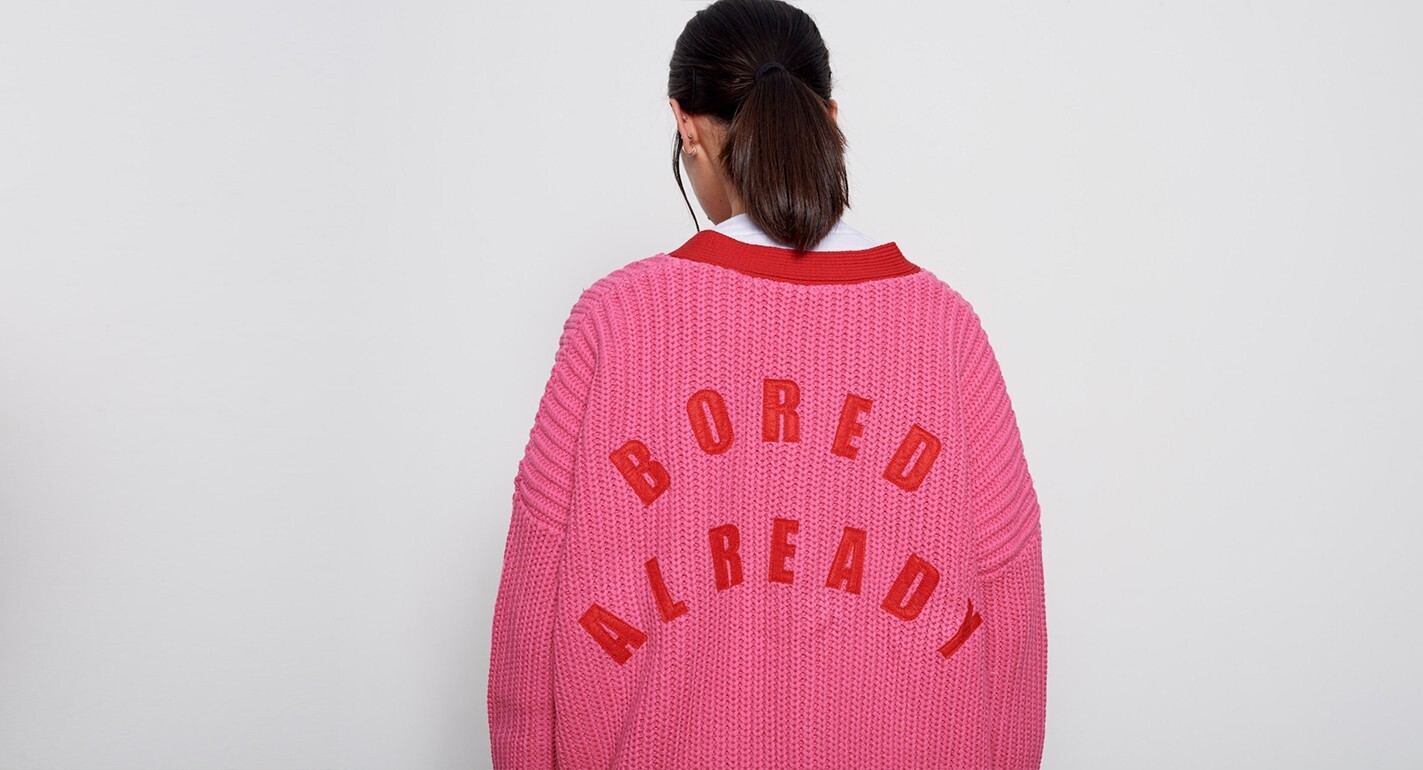 Lazy Oaf BORED ALREADY CARDIGAN