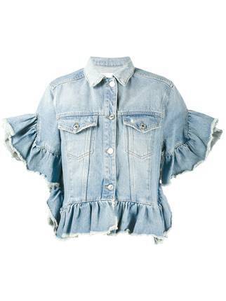 MSGM ラッフルトリム デニムジャケット
