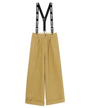 Candy Stripper SULK OFF SUSPENDER WIDE PANTS