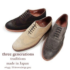 three generations 本革カラースエードシューズ（tg6453）：インポート靴のALEXIS