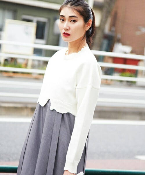 The Dayz tokyo CUT OFF KNIT TOPS