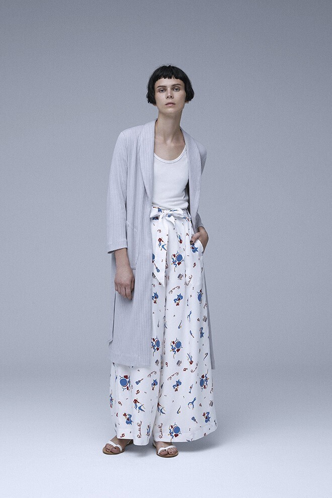RUMBLE RED Atomic Pattern Ribbon Pants
