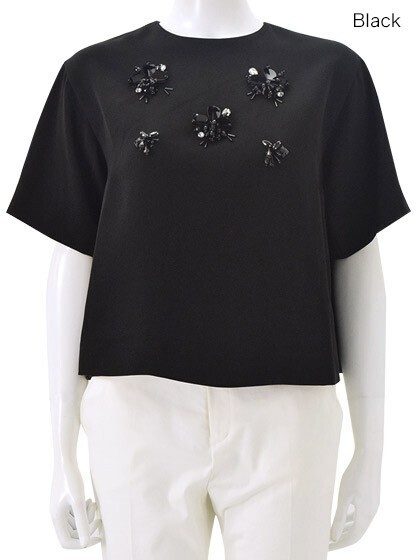 Chesty Drop Shoulder Bijou Tops