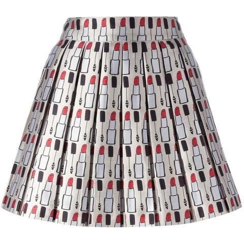 Alice + Olivia FIZER BOX PLEAT SKIRT