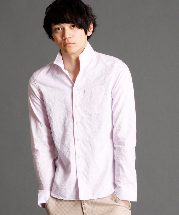 HIDEAWAYS NICOLE コットン総柄シャツ