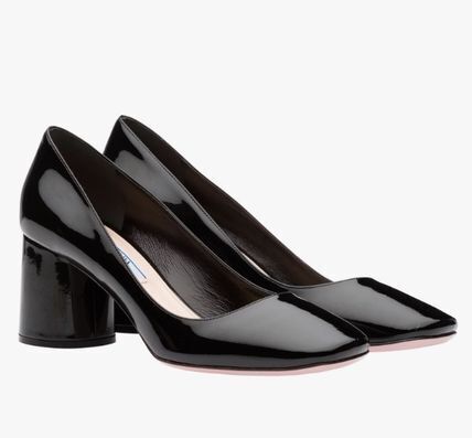 PRADA round heel pump