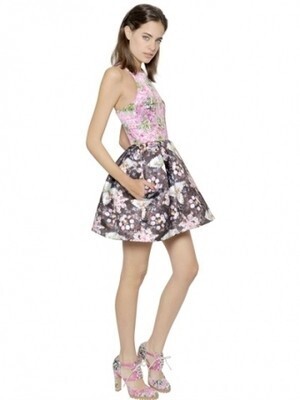 MARY KATRANTZOU マルチカラーポリエスターミニワンピース