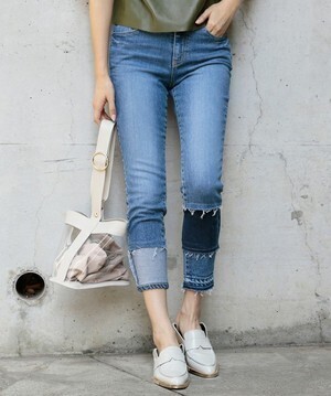 AMERI MULTI COLOR HEM DENIM