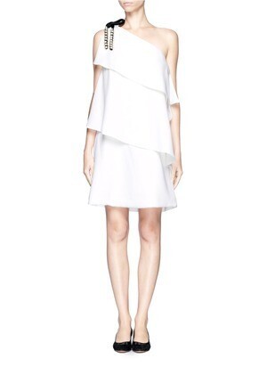 Chloé Ruffled one-shoulder dress