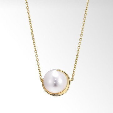 STAR JEWELRY PEARL MOON NECKLACE(L)
