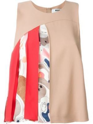 MSGM プリーツパネルトップス