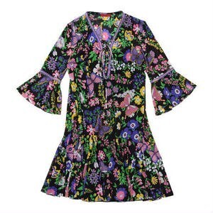 VIVIENNE TAM バタフライガーデンプリントドレス